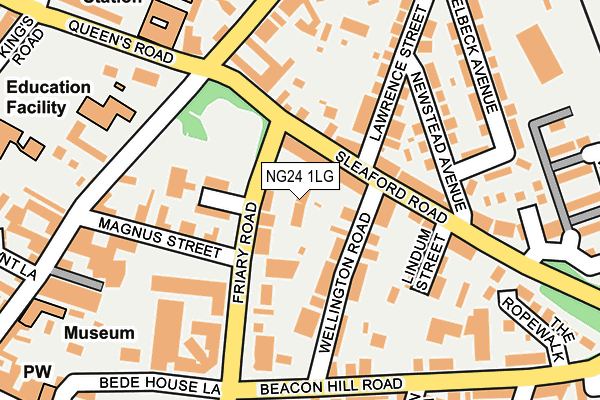 NG24 1LG map - OS OpenMap – Local (Ordnance Survey)