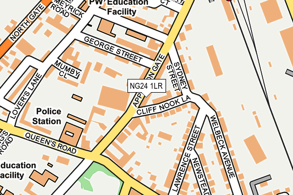 NG24 1LR map - OS OpenMap – Local (Ordnance Survey)