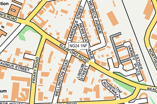 NG24 1NF map - OS OpenMap – Local (Ordnance Survey)
