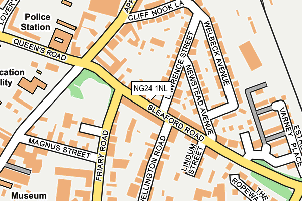 NG24 1NL map - OS OpenMap – Local (Ordnance Survey)