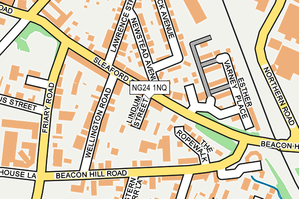 NG24 1NQ map - OS OpenMap – Local (Ordnance Survey)