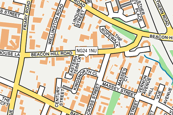 NG24 1NU map - OS OpenMap – Local (Ordnance Survey)