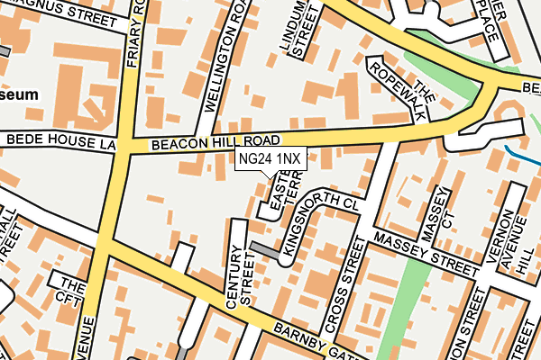 NG24 1NX map - OS OpenMap – Local (Ordnance Survey)