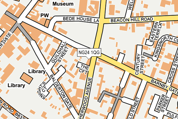NG24 1QG map - OS OpenMap – Local (Ordnance Survey)
