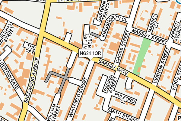 NG24 1QR map - OS OpenMap – Local (Ordnance Survey)