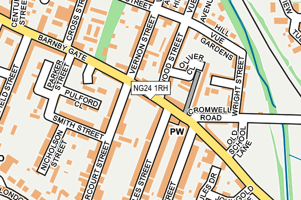 NG24 1RH map - OS OpenMap – Local (Ordnance Survey)