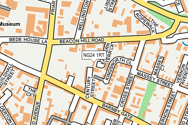 NG24 1RT map - OS OpenMap – Local (Ordnance Survey)