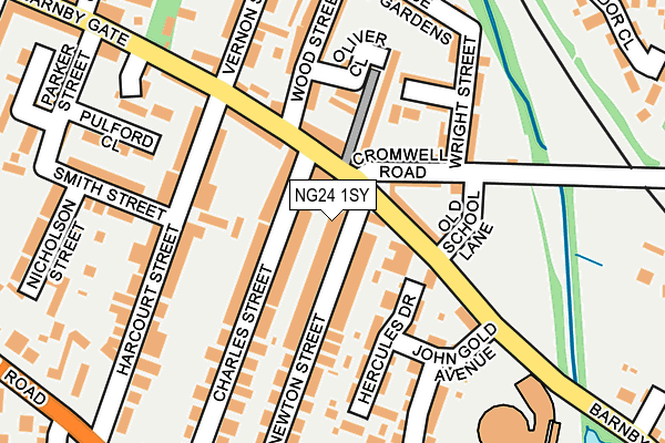 NG24 1SY map - OS OpenMap – Local (Ordnance Survey)