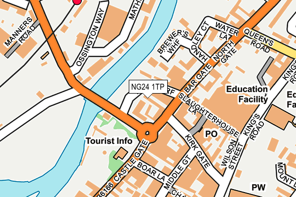 NG24 1TP map - OS OpenMap – Local (Ordnance Survey)