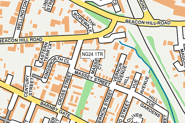 NG24 1TR map - OS OpenMap – Local (Ordnance Survey)