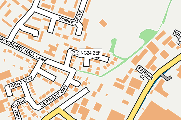 NG24 2EF map - OS OpenMap – Local (Ordnance Survey)