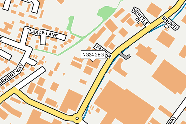 NG24 2EG map - OS OpenMap – Local (Ordnance Survey)