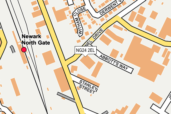 NG24 2EL map - OS OpenMap – Local (Ordnance Survey)