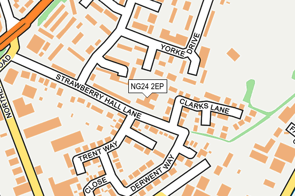 NG24 2EP map - OS OpenMap – Local (Ordnance Survey)