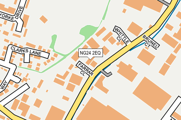 NG24 2EQ map - OS OpenMap – Local (Ordnance Survey)