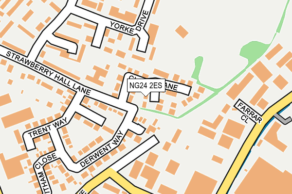 NG24 2ES map - OS OpenMap – Local (Ordnance Survey)
