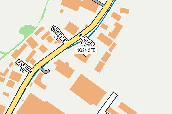 NG24 2FB map - OS OpenMap – Local (Ordnance Survey)