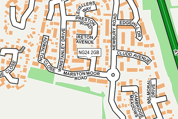 NG24 2GB map - OS OpenMap – Local (Ordnance Survey)