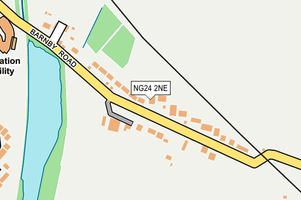 NG24 2NE map - OS OpenMap – Local (Ordnance Survey)