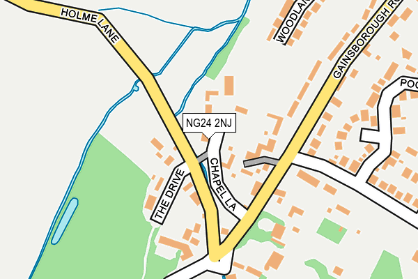 NG24 2NJ map - OS OpenMap – Local (Ordnance Survey)