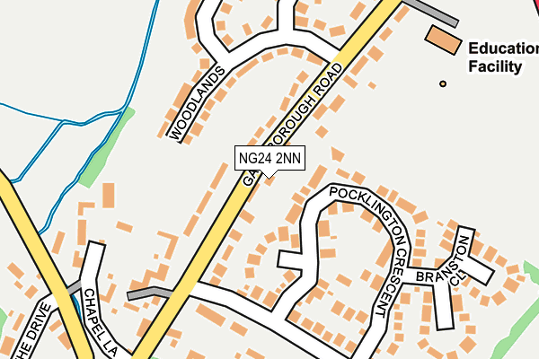 NG24 2NN map - OS OpenMap – Local (Ordnance Survey)