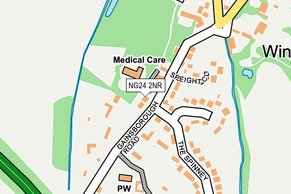 NG24 2NR map - OS OpenMap – Local (Ordnance Survey)