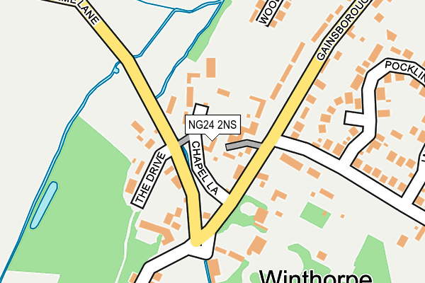 NG24 2NS map - OS OpenMap – Local (Ordnance Survey)