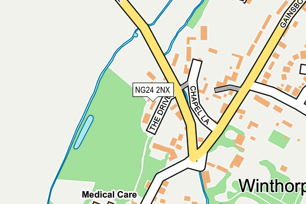NG24 2NX map - OS OpenMap – Local (Ordnance Survey)