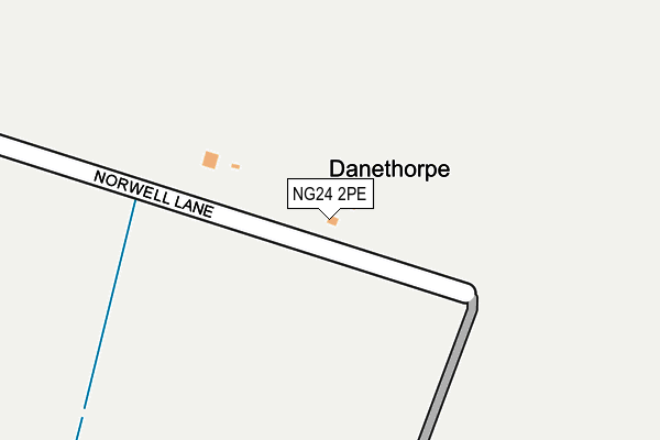 NG24 2PE map - OS OpenMap – Local (Ordnance Survey)