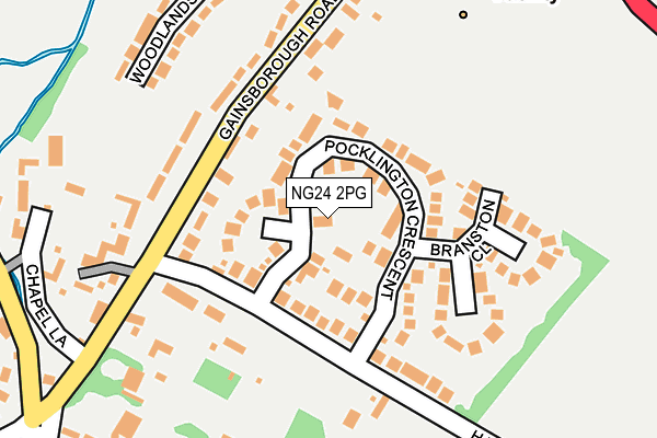 NG24 2PG map - OS OpenMap – Local (Ordnance Survey)