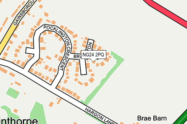 NG24 2PQ map - OS OpenMap – Local (Ordnance Survey)