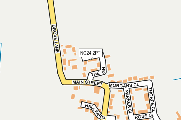 NG24 2PT map - OS OpenMap – Local (Ordnance Survey)