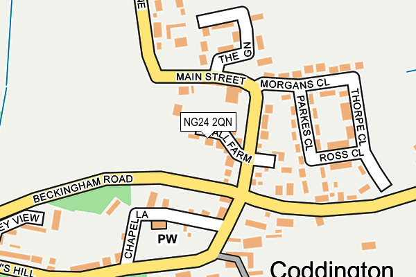 NG24 2QN map - OS OpenMap – Local (Ordnance Survey)