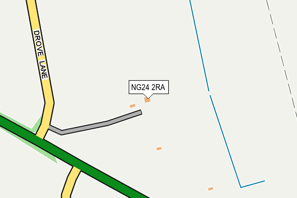 NG24 2RA map - OS OpenMap – Local (Ordnance Survey)