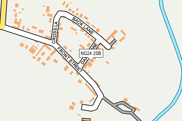 NG24 2SB map - OS OpenMap – Local (Ordnance Survey)