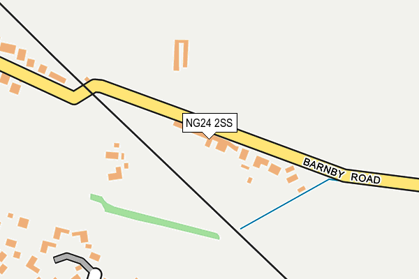 NG24 2SS map - OS OpenMap – Local (Ordnance Survey)
