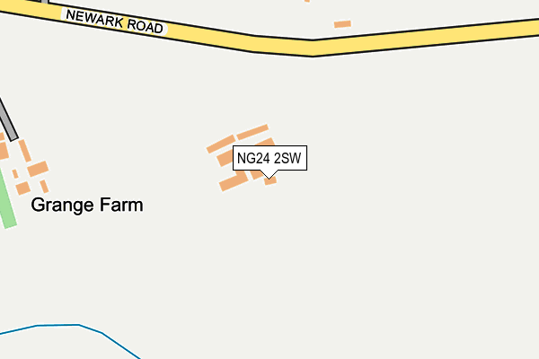 NG24 2SW map - OS OpenMap – Local (Ordnance Survey)