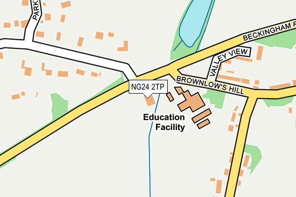 NG24 2TP map - OS OpenMap – Local (Ordnance Survey)