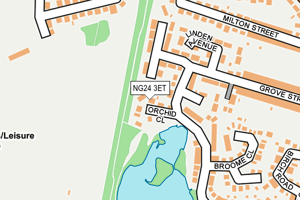 NG24 3ET map - OS OpenMap – Local (Ordnance Survey)