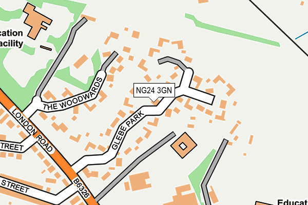 NG24 3GN map - OS OpenMap – Local (Ordnance Survey)