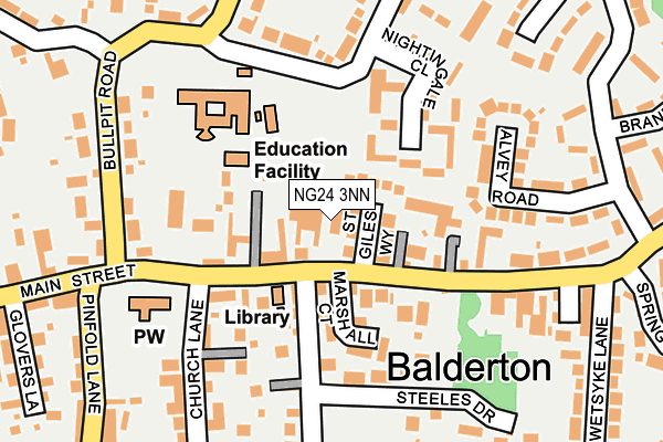 NG24 3NN map - OS OpenMap – Local (Ordnance Survey)