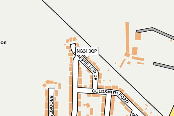 NG24 3QP map - OS OpenMap – Local (Ordnance Survey)