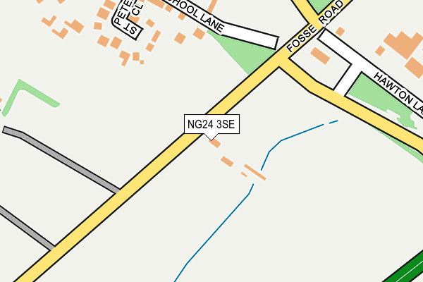 NG24 3SE map - OS OpenMap – Local (Ordnance Survey)