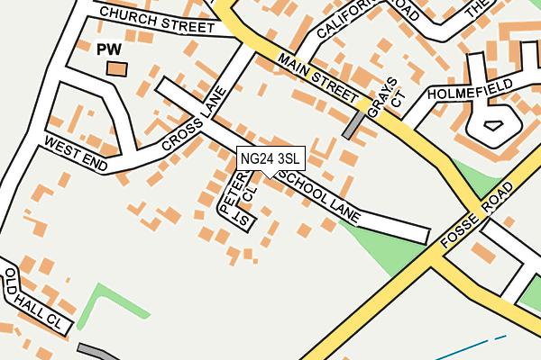NG24 3SL map - OS OpenMap – Local (Ordnance Survey)