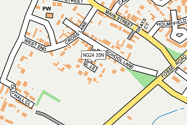 NG24 3SN map - OS OpenMap – Local (Ordnance Survey)