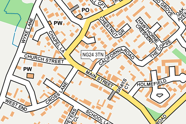 NG24 3TN map - OS OpenMap – Local (Ordnance Survey)