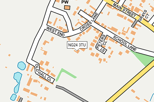 NG24 3TU map - OS OpenMap – Local (Ordnance Survey)