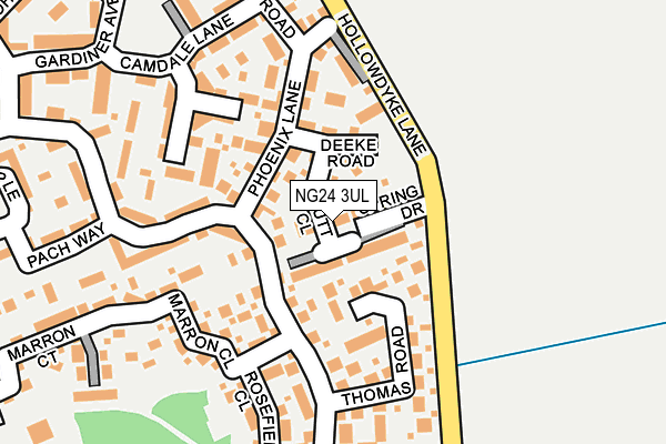 NG24 3UL map - OS OpenMap – Local (Ordnance Survey)