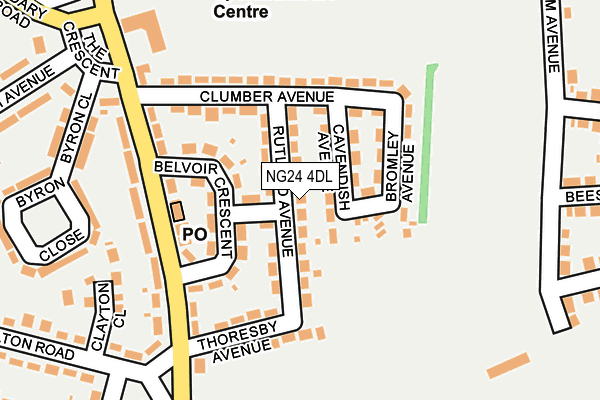 NG24 4DL map - OS OpenMap – Local (Ordnance Survey)