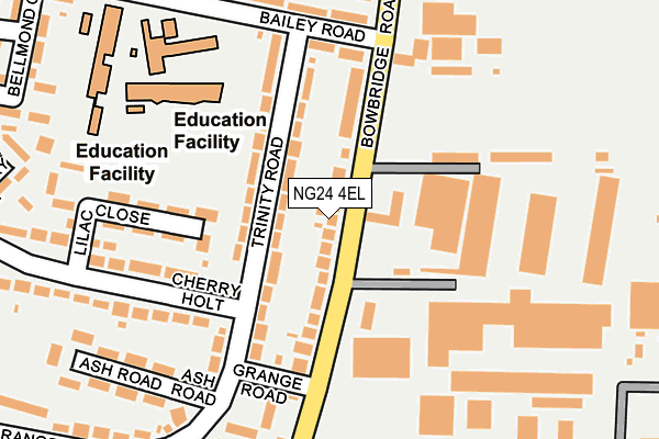NG24 4EL map - OS OpenMap – Local (Ordnance Survey)